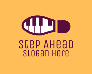 Piano Tap Dance logo design