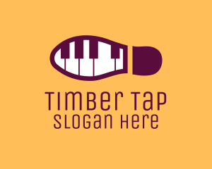 Piano Tap Dance logo design