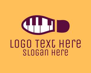 Piano - Piano Tap Dance logo design