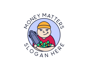 Skater Boy Money Hustle logo design