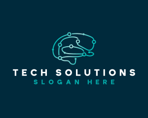 Technology AI Brain logo