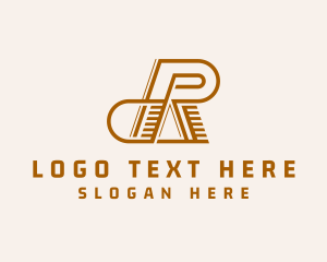 Modern Business Letter R logo