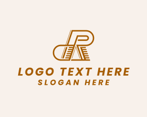 Modern Business Letter R logo