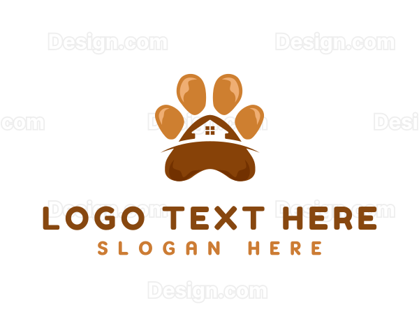 Pet Paw Grooming Logo