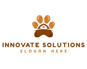 Pet Paw Grooming Logo