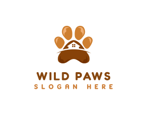 Pet Paw Grooming logo design