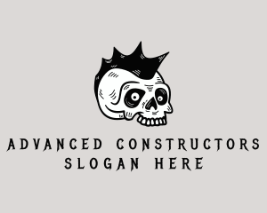 Mohawk Skull Punk logo design