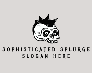 Mohawk Skull Punk logo design