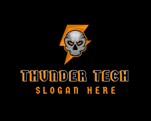 Skull Thunder Avatar logo design