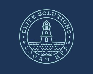 Blue Sea Lighthouse Logo