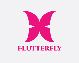 Pink Butterfly Wings  logo