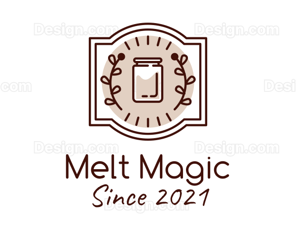 Organic Kombucha Jar Logo