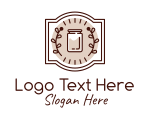 Organic Kombucha Jar Logo