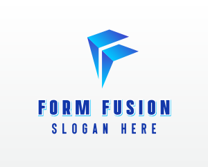 Modern Business Company Letter F logo design