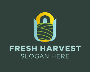 Sunset Barn Farm logo design