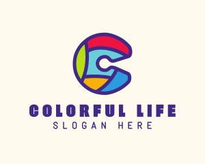 Colorful Letter C logo design