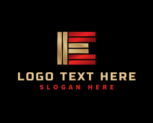 Steel - Steel Bar Fabrication Letter E logo design