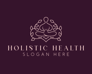 Holistic Yoga Meditation logo design