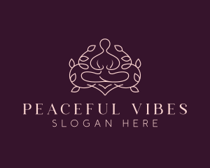 Holistic Yoga Meditation logo design