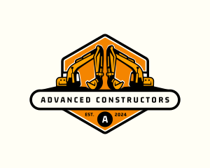 Industrial Backhoe Digger logo design