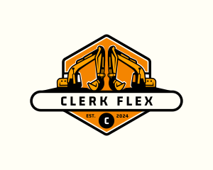 Industrial Backhoe Digger logo design