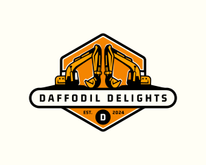 Industrial Backhoe Digger logo design