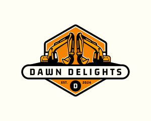 Industrial Backhoe Digger logo design