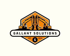 Industrial Backhoe Digger logo design