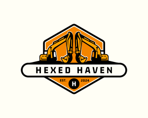 Industrial Backhoe Digger logo design