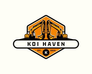 Industrial Backhoe Digger logo design