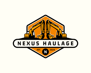 Industrial Backhoe Digger logo design