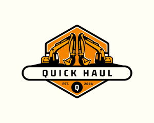 Industrial Backhoe Digger logo design