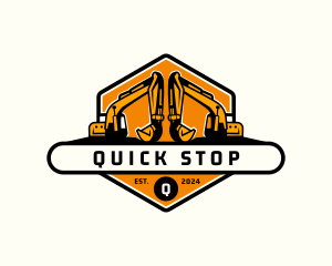 Industrial Backhoe Digger logo design