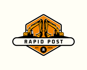 Industrial Backhoe Digger logo design