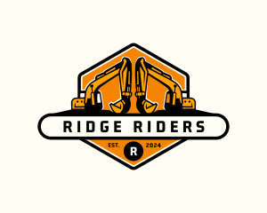 Industrial Backhoe Digger logo design