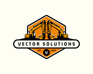 Industrial Backhoe Digger logo design