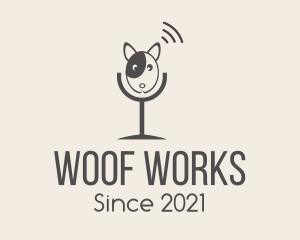 Grey Dog Podcast logo design