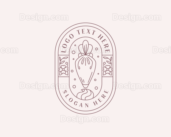 Icing Pastry Baker Logo