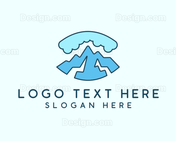 Cloudy Mountain Adventure Logo