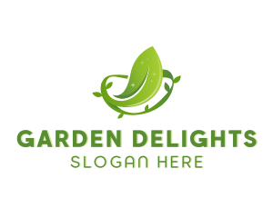 Leaves Botanical Garden logo design