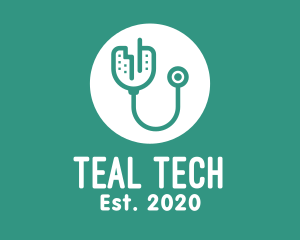 Teal City Stethoscope logo