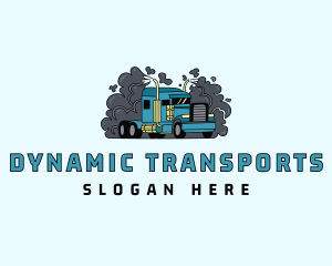 Transport Forwarding Truck logo design