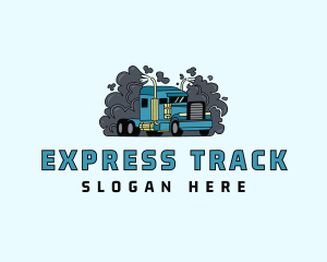 Transport Forwarding Truck logo design