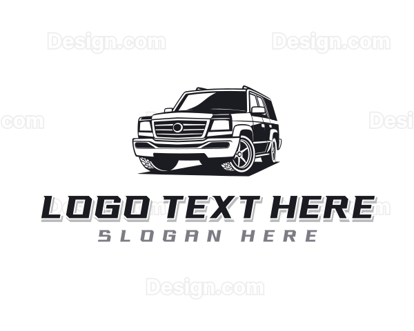 SUV Car Transportation Logo