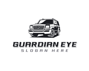 SUV Car Transportation Logo