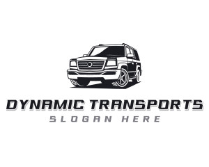 SUV Car Transportation logo design