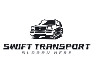 SUV Car Transportation logo design