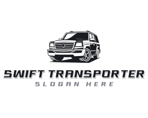 SUV Car Transportation logo design