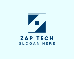 Square Frame Letter Z logo design