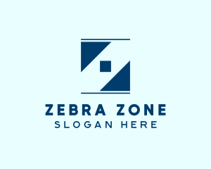 Square Frame Letter Z logo design